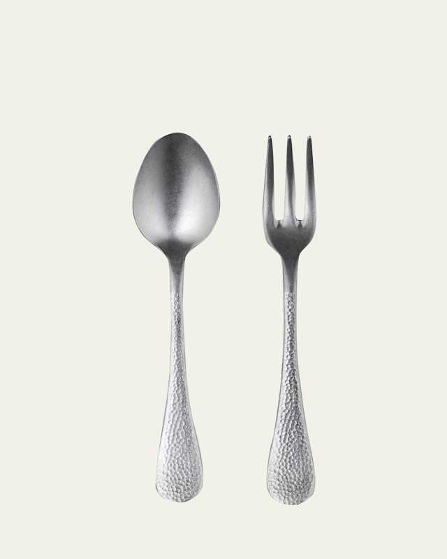 Epoque Pewter Serving Utensil Set
